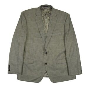 Lauren Ralph Lauren Blazer Mens 48R Grey Houndstooth Blue Windowpane Sport Coat